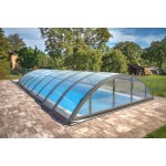 Acoperitoare policarbonat pentru piscine pana la 6.3 x 3.2m, KLASIK A silver . TRANSPORT  GRATUIT !
