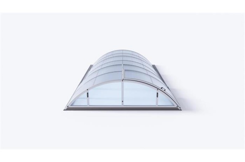 Acoperitoare policarbonat pentru piscine pana la 6.3 x 3.2m, KLASIK A silver . TRANSPORT  GRATUIT !
