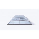 Acoperitoare policarbonat transparent pentru piscine pana la 6.35 x 3.65m, DALLAS CLEAR A SILVER . TRANSPORT  GRATUIT !
