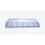 Acoperitoare policarbonat transparent pentru piscine pana la 6.35 x 3.65m, DALLAS CLEAR A SILVER . TRANSPORT  GRATUIT !
