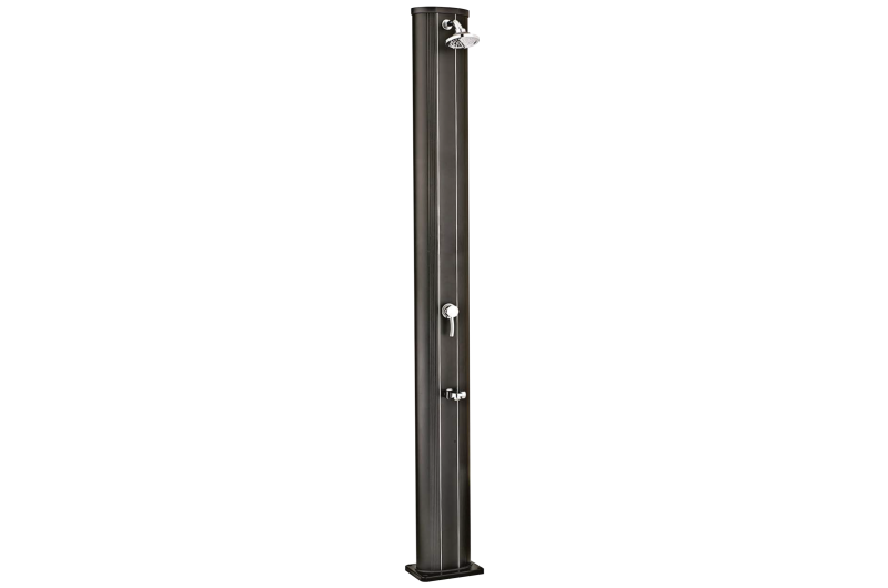 Dus solar din aluminiu negru 40 litri Dus solar din aluminiu negru 40 litri