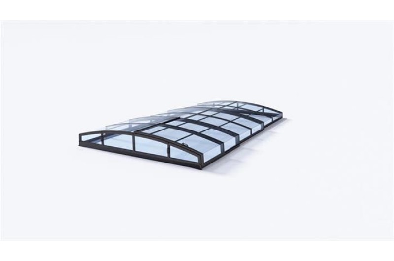 Acoperitoare policarbonat compact cu usa pe laterala pentru piscine 6.30 x 3.50 m, Casablanca Infinity A carbon - -	TRANSPORT  GRATUIT !