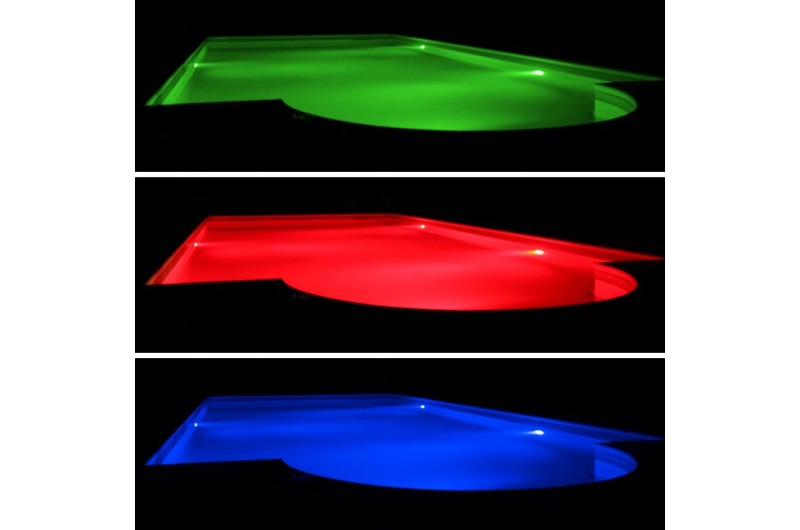 Proiector plat cu leduri RGB cu telecomanda